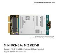 Tarjeta adaptadora MPCIE a ranura de expansión KEY-B MINIPCI-E M.2 NGFF NIC WIFI