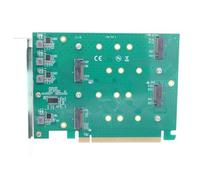Tarjeta adaptadora NVME a PCIe de 4 puertos para transferencia de datos de alta velocidad de hasta 32 GB/s con RAIDs de aluminio disipador de calor PCIe
