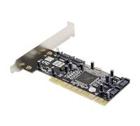 Tarjeta adaptadora PCI a SATA, tarjeta de expansión PCI de 4 puertos SATA para ordenador