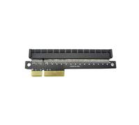 Tarjeta Adaptadora PCI-e 4X A 16X. Convertidor de Tarjeta Vertical PCI-Express 4X Macho A Hembra. Piezas para Placa Base de Computadora.