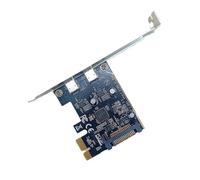 Tarjeta adaptadora PCI-E a Tipo-C para placa base de escritorio, tarjeta de expansión Tipo-C de doble puerto que utiliza el host ASM1042.