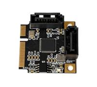 Tarjeta adaptadora PCIE pequeña PCIE a 2 puertos SATA3.0 de 6 Gbps, chip ASM1061, convertidor de transmisión de datos de escritorio para expansión