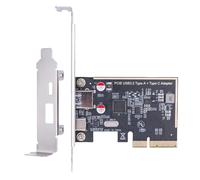 Tarjeta adaptadora PCIe USB 3.1 con transferencia de datos rápida de dos puertos y capacidades de ampliación controlador host PCIExpress