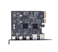 Tarjeta adaptadora PCIEx4 a USB 3.0 de 5 puertos para computadoras de escritorio, tarjeta de expansión USB PCIE de transferencia rápida, accesorio para computadora de escritorio
