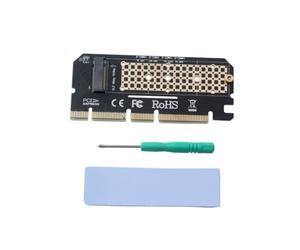 Tarjeta adaptadora Savio PCI-E a M.2 NVMe M-Key Compatibilidad Estándar NVMe
