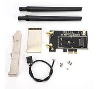Tarjeta adaptadora, Tarjeta adaptadora convertidora M.2 NGFF a PCI-E 1X Adaptador WiFi WLAN de Escritorio Convertidor de Tarjetas de Red para 8260 7265 1535 7260
