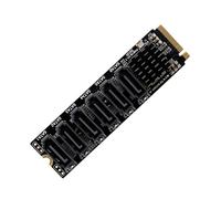 Tarjeta adaptadora vertical M.2 NVME PCI-E PCIE X4 X8 X16 a SATA 3.0 de 6 puertos