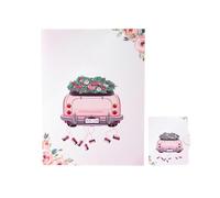 Tarjeta Aniversario Boda Para Esposa,Decoraciones de Coche 3D Vintage Románticas - Tarjetas Bendición Nupcial | Para Compromiso, Ocasiones Especiales, Fiesta Año Nuevo, Nochevieja, Adultos, Familia y