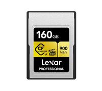 Tarjeta CFexpress Lexar 160GB 900MB/s Negro Resistente a golpes y vibraciones
