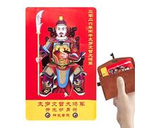 Tarjeta China de Protección | Decoración General Pequeña para el Hogar 2026 - Tarjetas De Bendición China Impresas A Color,Para Adultos Hombres Familia Riqueza Armonía Prosperidad Éxito Viaje Hogar
