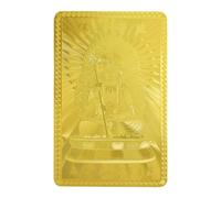 Tarjeta china, Dios de la Riqueza, Tarjeta de la Suercia | Tarjeta de Dios de la Riqueza Chino - Cartera para Mujer Hombre Decoración Tarjeta de Talismán Dorada para la Riqueza y