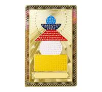 Tarjeta china Feng Shui, Dios de la riqueza, tarjeta de la suerte - Dios chino de la riqueza Feng Shui tarjeta,Mujer Hombre Monedero Decoración Tarjeta de Talismán Dorado para la Riqueza y la
