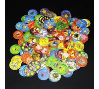 Tarjeta Coleccionable de Iniciación de Ash Ketchum (1ª/2ª/3ª Edición) para Álbum Pokémon Tazos, Pogs Redondos de Entrenador, Cheetos y Chipitaps 3rd Random 30pcs