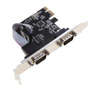 Tarjeta combinada PCI-E a serie dual RS232 PCI para tarjeta adaptadora Express PCIe de 25 Mbps