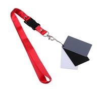 Tarjeta compacta de 18 grados digital blanco negro gris con 18% gris para una corrección de equilibrio preciso en la fotografía