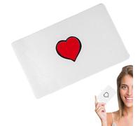 Tarjeta con corazón de Flick - Expediente mágico creativo, ilusión cercana, accesorio de mentalismo, diseño atractivo | Tarjeta en forma de corazón con tarjeta para San Valentín