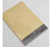 Tarjeta con purpurina A4, 250 g/m², color dorado (10 hojas)