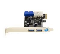 Tarjeta Controlador Adaptador De Pcie A Usb 3.0 Header Con 2 Puertos Usb 19 Pin