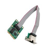 Tarjeta Controladora de Red Mini PCIe de 10/100/1000Mbps, Tarjeta Gigabit Ethernet Ampliamente Compatible con Ordenador Portátil //OS X