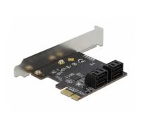Tarjeta controladora DeLock 90010 PCI Express x1 4 puertos SATA 6 Gbps perfil bajo