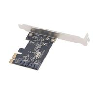 Tarjeta Controladora PCI E a SATA, TXB116 JMS582 PCIE3.1x1 a Tarjeta de Expansión SATA3.2 de 2 Puertos Tarjeta Adaptadora de 6 Gbps para Computadora