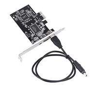 Tarjeta controladora PCI-E, PCI-E PCI-E de 1 Carril PCIW FireWire 1394a Tarjeta controladora IEEE 1394 2.5Gb/s Canal dúplex Completo con Cable Firewire