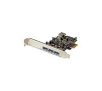 StarTech Tarjeta PCI Express PEXUSB3S42 – 4 puertos USB 3.0 (5 Gbps), 3 externos y 1 interno