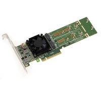 Tarjeta Controladora Pcie 3.0 8x para 2 SSD M.2 Nvme M Key (M2 Ngff ). Plx Pex
