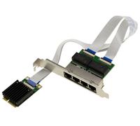 Tarjeta Controladora Red Mini Pcie Gigabit Lan Ethernet RJ45 10/100/1000 4