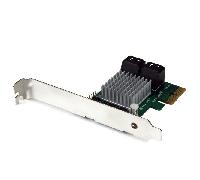 Tarjeta SATA - StarTech.com PEXSAT34RH Tarjeta PCIe SATA III RAID de 4 puertos con HyperDuo