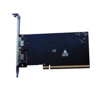 Tarjeta convertidora de metal PCIe X16 a 2 SFF 8654 8i, compatible con base de GPU externa, tarjeta adaptadora PCIe GPU externa