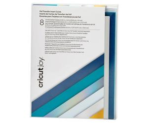 Tarjeta Cricut Joy Foil Transfer Blue Lagoon A2 8 unidades colores surtidos
