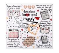 Tarjeta de 1, 2, 3, 4, 5, 6, 7, 8, 9, 10, 11, 12, 20 aniversario, con collar de corazón infinito para esposa, novia, ella, S, Cobre, 00 unidades