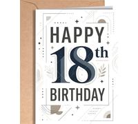 Tarjeta de 18 Cumpleaños - Tarjeta de Felicitación Graciosa para alguien que cumple 18 años - Regalo Original para 18 Cumpleaños para él, ella, hombre, mujer, mejor amigo, amiga - 18