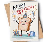 Tarjeta de 18 Cumpleaños - Tarjeta de Felicitación Graciosa para alguien que cumple 18 años - Regalo Original para 18 Cumpleaños para él, ella, hombre, mujer, mejor amigo, amiga - NUM 223