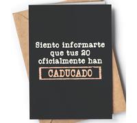 Tarjeta de 30 Cumpleaños - Tarjeta de Felicitación Graciosa para alguien que cumple 30 años - Regalo Original para 30 Cumpleaños para él, ella, hombre, mujer, mejor amigo, amiga - Comunicarte 20 EU 8