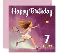Tarjeta de 7º cumpleaños divertida - Juego de juego que combina con la estrella de cumpleaños - cuadrado de 145 mm, sobre incluido