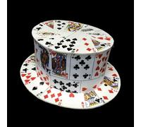 Tarjeta de abanico a tarjeta de sombrero superior (versión mejorada) Trucos de magia profesional mago producción escénica ilusiones trucos mentalismo