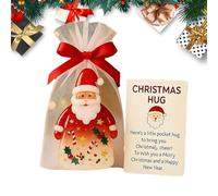 Tarjeta De Abrazo Emocional - Compañero Que Calienta El Corazón - Tarjeta De Abrazo Navideño De Bolsillo - Para Amigos Él Adolescentes Familia Chicas Estudiantes Adultos Y Ella