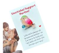 Tarjeta de abrazo emocional, tarjetas de abrazo de bolsillo,Tarjetas de abrazo de apoyo emocional para animales de resina - Tarjetas de abrazos de recuerdo de bolsillo para mujeres y hombres, muestran