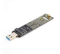 Tarjeta de Adaptador SSD,M.2 NVME SSD a USB Tarjeta de Adaptador de Disco Duro,Alto Rendimiento Chip de Puente USB 3.1 Gen 2 de 10 Gbps,M.2 NVME USB Placa de Convertidor Universal,Plug and Play