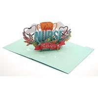 Tarjeta de agradecimiento hecha a mano para enfermera, tarjetas de agradecimiento NHS de Best Nurse Ever 3D, tarjeta de agradecimiento del hospital de la salud, gracias enfermera, NHS Heroes
