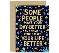 Tarjeta de agradecimiento sincera para un amigo, regalo con texto en inglés "Some People Make Your Life Better", "Happy Thank You Leaving Farewell", para amigos, colegas, familia, interior en blanco