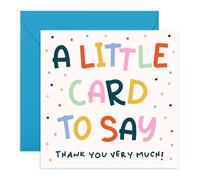Tarjeta de agradecimiento - Una pequeña tarjeta para decir - Colorida gratitud para mamá, papá, hermano, hermana, amigos, mejores amigos, profesores, vecinos, colegas - Regalo de agradecimiento
