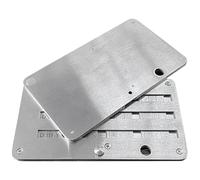 Tarjeta de almacenamiento de frases de criptomonedas de metal cepillado de acero inoxidable con respaldo de contraseña, almacenamiento mecánico de Bitcoin con antihuellas
