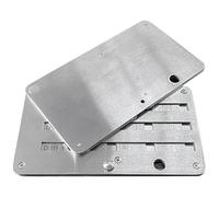 Tarjeta de almacenamiento de semillas de criptomonedas de acero inoxidable, cartera de respaldo de metal cepillado para frases de semillas de criptomonedas