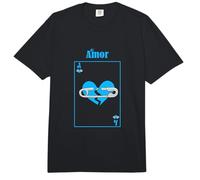 Tarjeta de Amor perdido de Color Azul Gráfico Azul Comfort Colors Adult Heavyweight T-Shirt