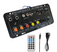 Tarjeta de amplificador de potencia del coche, tarjeta de amplificador de audio automotriz - Módulo de amplificador de audio de 12V y 24V con pantalla digital,Tablero de altavoz inalámbrico para alto-