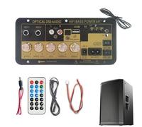 Tarjeta de amplificador, tarjeta de amplificador de audio,Módulo amplificador DC 12V 24V con control remoto - Preamplificador Reverberator, Placa de karaoke para coche, amplificador de audio estéreo