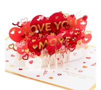 Tarjeta de aniversario con dise o emergente de San Valent n (Siente el amor) de Hallmark Signature Paper Wonder